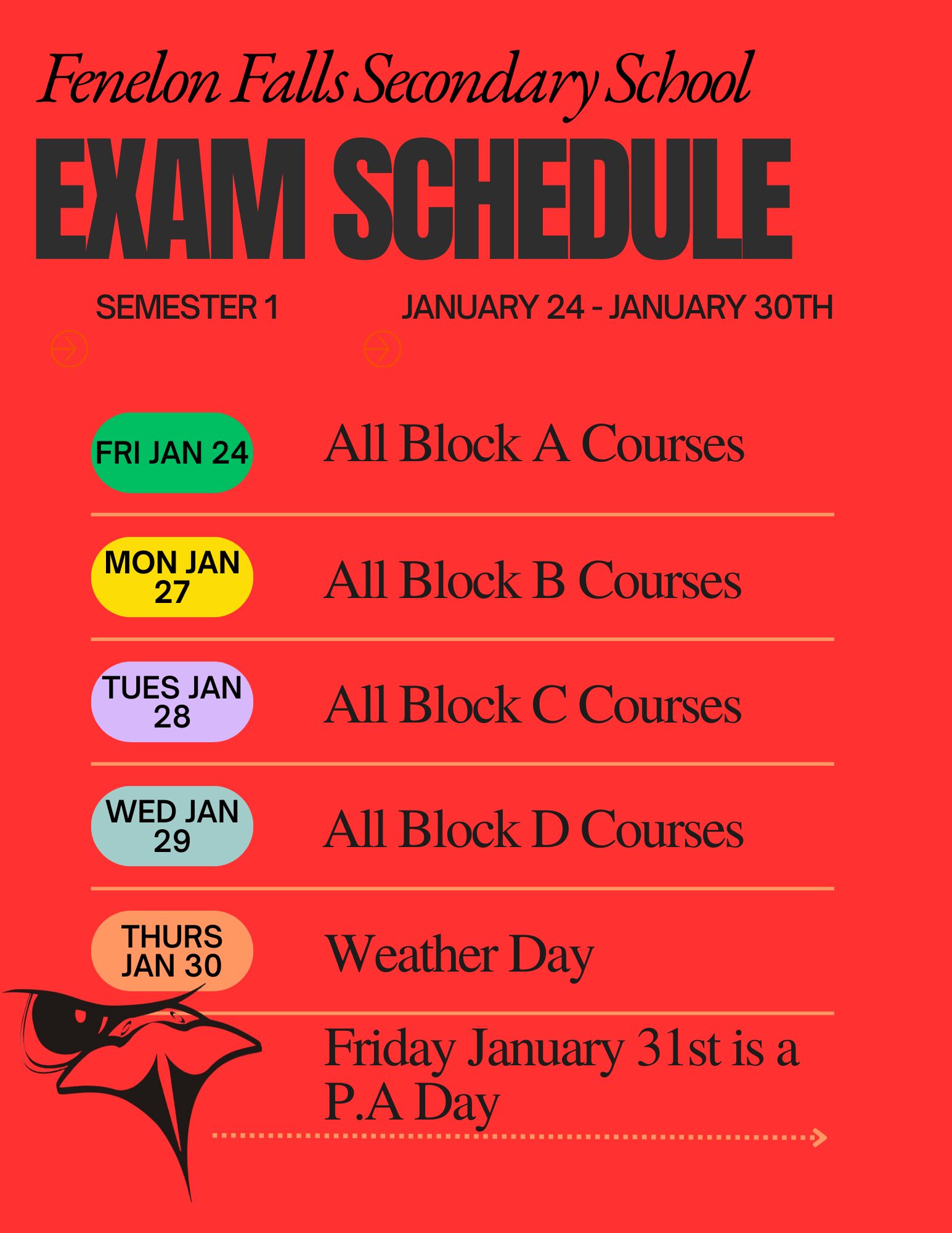 Exam Schedule 